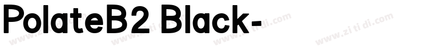 PolateB2 Black字体转换